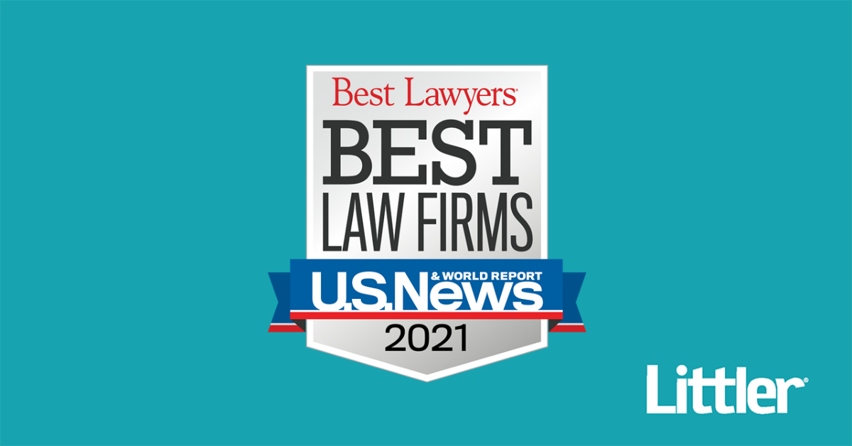 Littler Named “Law Firm of The Year” and Earns Tier 1 Rankings on U.S ...