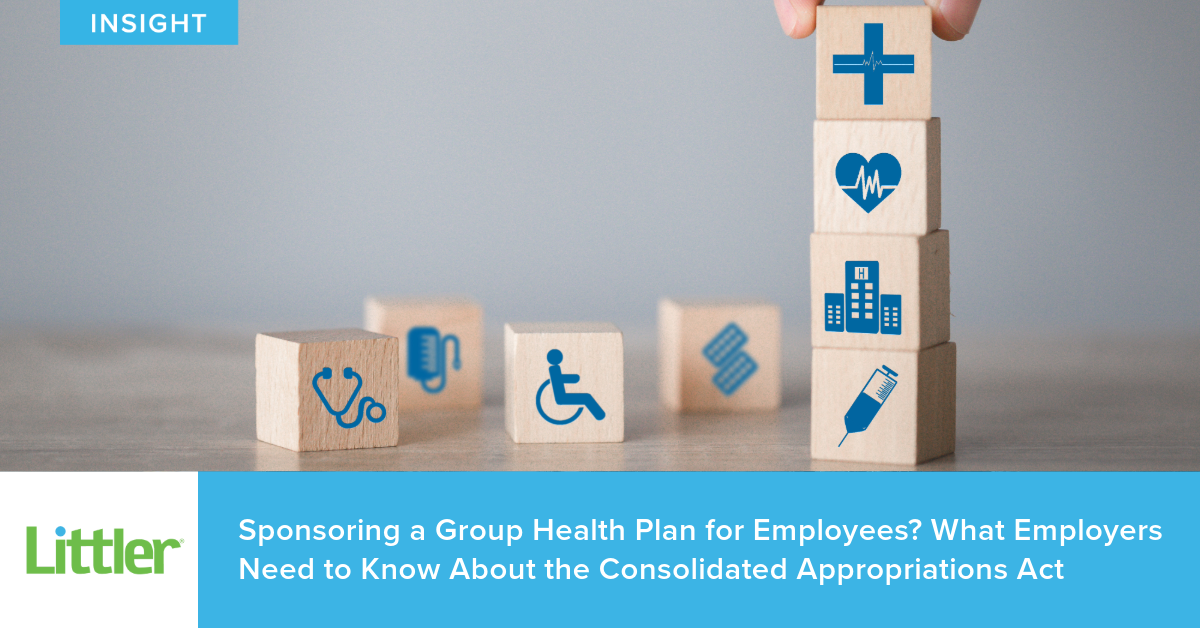 Sponsoring A Group Health Plan For Employees What Employers Need To Know About The Consolidated 3754